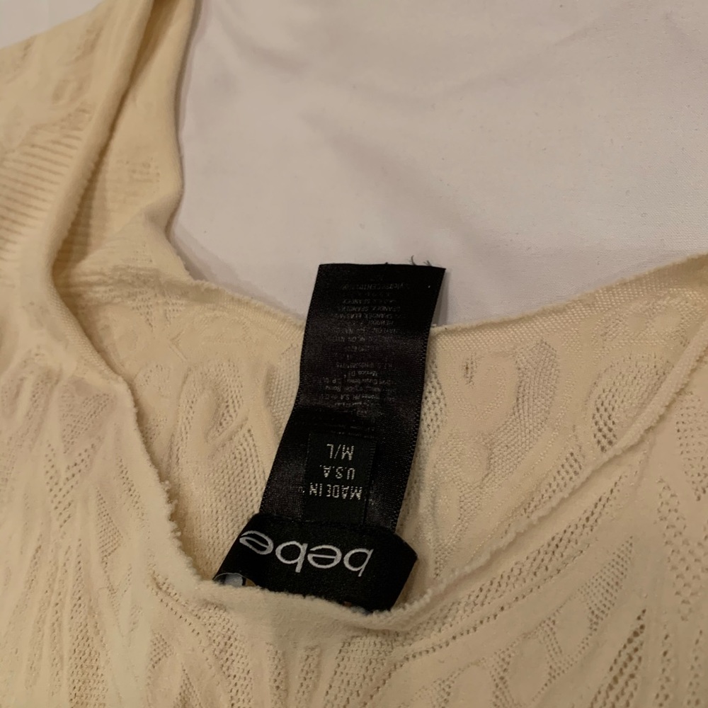 Bebe scoop neck shirt